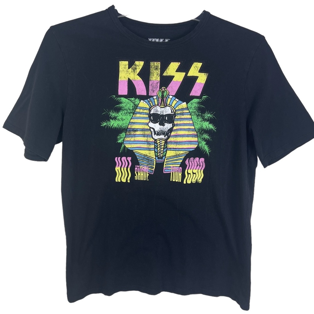 KISS Hot In The Shade Tour in 1990 Concert T Shirt Graphic Tee Size S/M